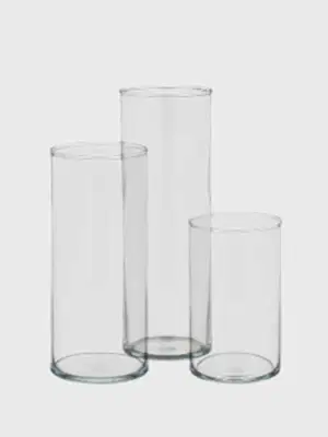 Clear Glass Vase - Large