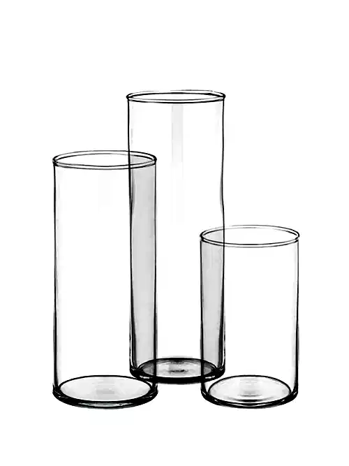 Clear Glass Vase - Medium