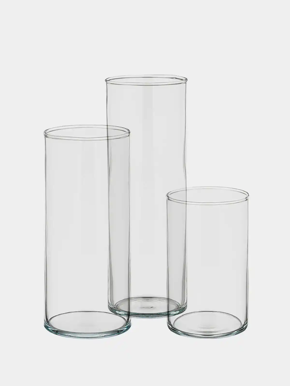 Clear Glass Vase - Medium