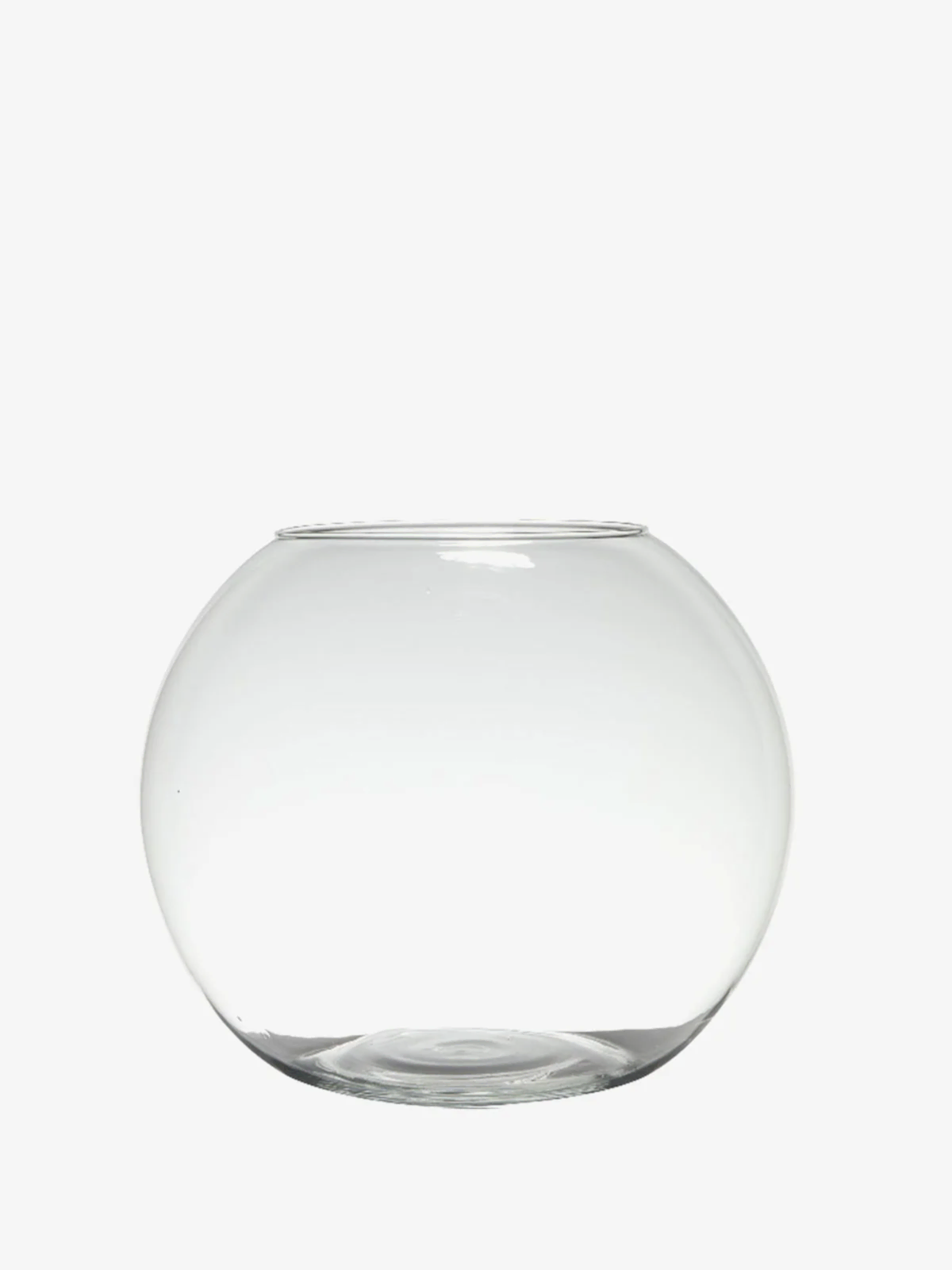 Fish Bowl Glass Vase