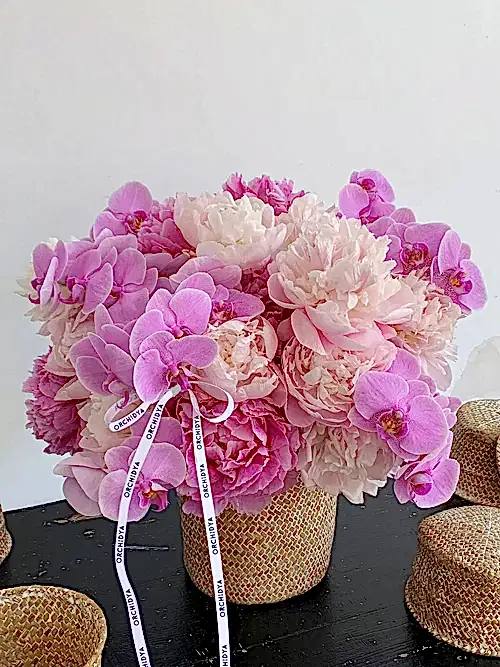 Peony Basket