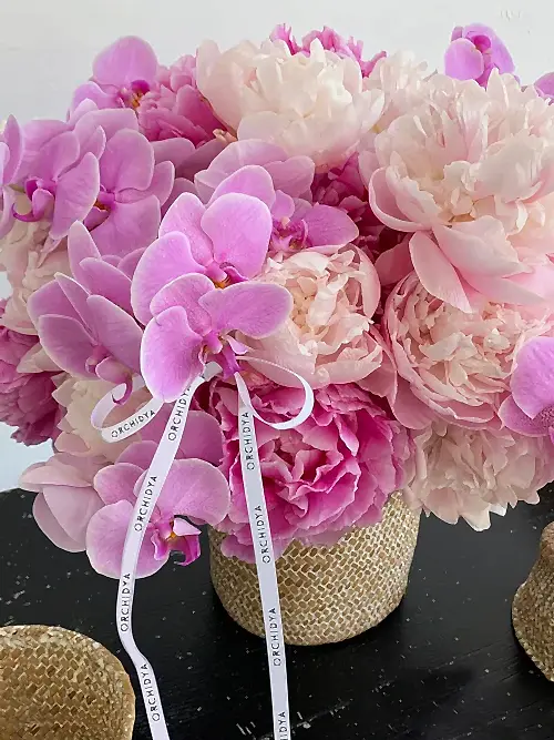 Peony Basket
