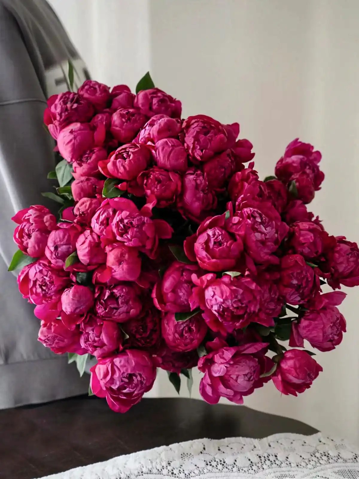 Dark Purple Peony Bouquet