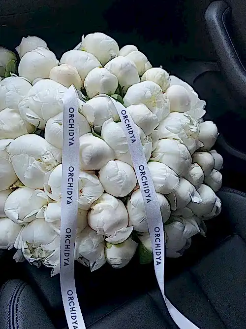 White Peony Bouquet