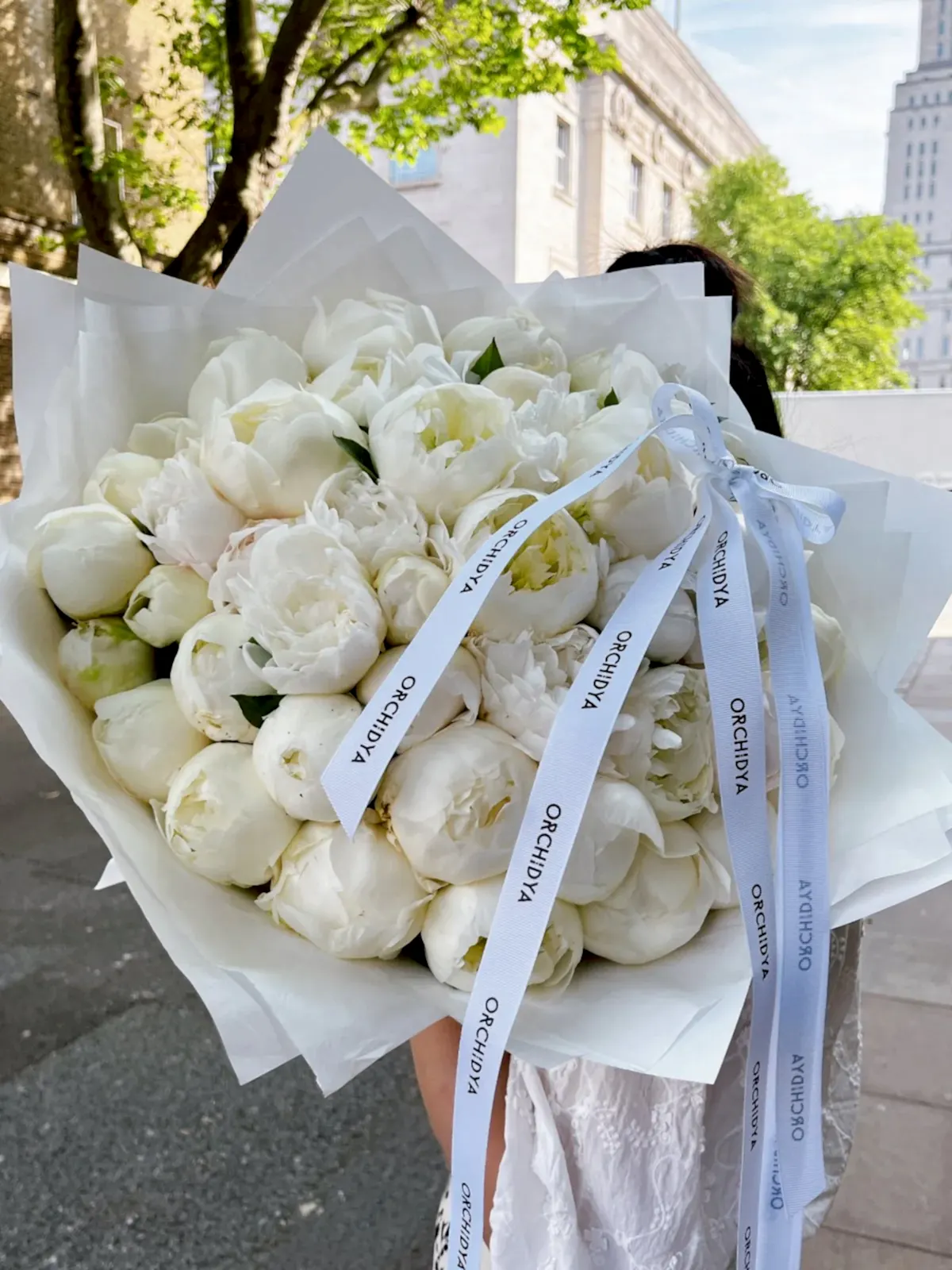 White Peony Bouquet